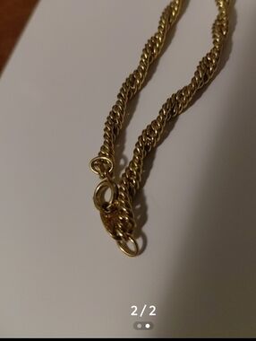 Vintage Napier Gold Rope Chain Necklace - Women Jewelry
